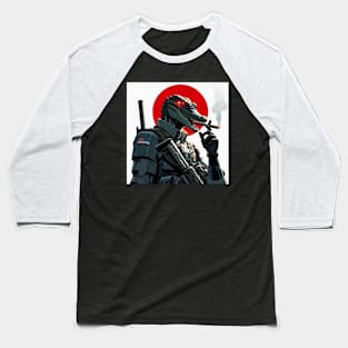 The Future Warrior: A Mercenary in Sci-Fi Armor Baseball T-Shirt